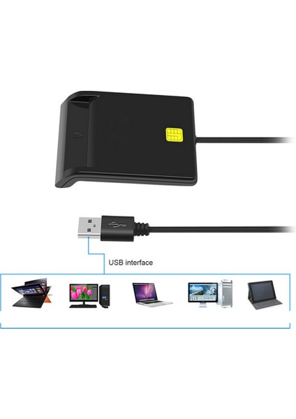 Banka Kartı Için USB Akıllı Kart Okuyucu Ic/ıd Emv Kart Okuyucu Linux Os Için Windows 7 8 10 Için Yüksek Kalite USB-7816 (Yurt Dışından)
