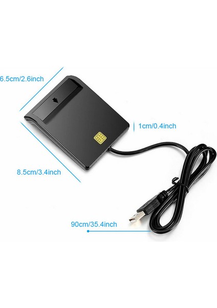 Banka Kartı Için USB Akıllı Kart Okuyucu Ic/ıd Emv Kart Okuyucu Linux Os Için Windows 7 8 10 Için Yüksek Kalite USB-7816 (Yurt Dışından)