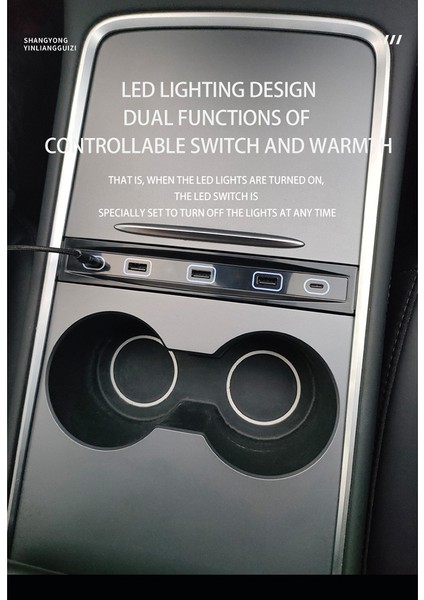 27W Hızlı Şarj Cihazı 2021-2022 Model Y Yerleştirme Istasyonu USB Şant Hub Modeli 3 Model Y Aksesuarları (Yurt Dışından)