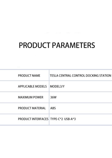 27W Hızlı Şarj Cihazı 2021-2022 Model Y Yerleştirme Istasyonu USB Şant Hub Modeli 3 Model Y Aksesuarları (Yurt Dışından) fırsatları