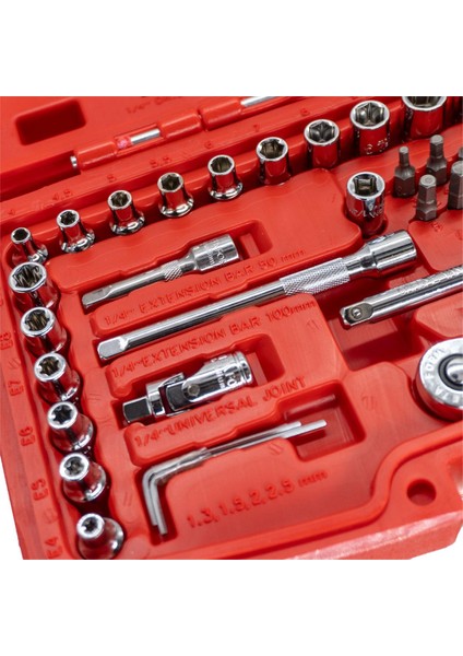 C00-61PH2 1/4” 6 Köşe Lokma Takımı - 61 Parça