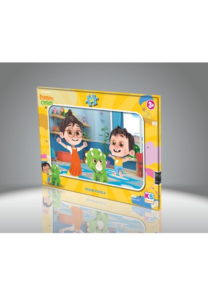 KS Games Eymen Ile Çimen 24 Parça Frame Puzzle EÇ704