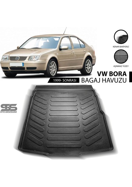 Volkswagen Bora Bagaj Havuzu 1999 Sonrası Havuzlu Bagaj Paspası