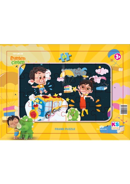 Eymen Ile Çimen 24 Parça Frame Puzzle EÇ704-1