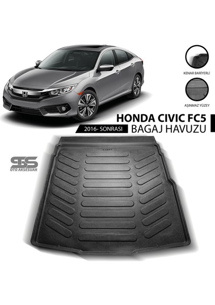 Honda Civic Fc5 3D Bagaj Havuzu Araca Özel