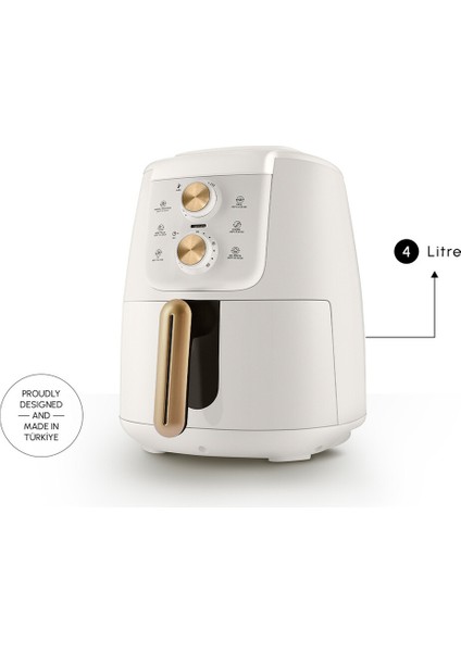 Air Pro Cook Manuel Xl Airfryer Krem Gold