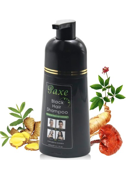 Black Hair Shampoo Beyaz Kapatıcı Şampuan Siyah Renk 400 ml Büyük Boy