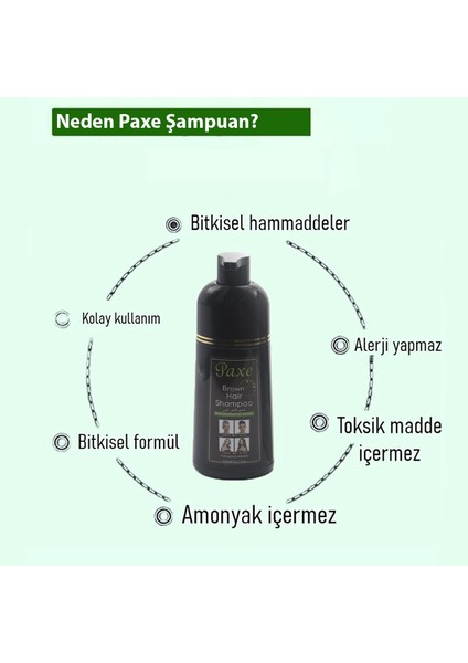 Black Hair Shampoo Beyaz Kapatıcı Şampuan Siyah Renk 400 ml Büyük Boy