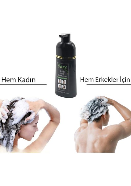 Black Hair Shampoo Beyaz Kapatıcı Şampuan Siyah Renk 400 ml Büyük Boy