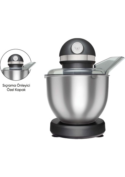 Mastermaid Chef Stand Mikser Shiny Black 1500W 5 Lt fiyatları