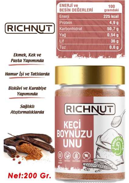 Keçiboynuzu Tozu - %100 Harnup Unu 200GR modelleri