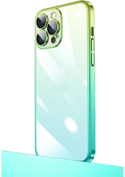 iPhone 13 Pro Max Kılıf Parlak Renk Geçişli Kamera Korumalı Senkron Kapak