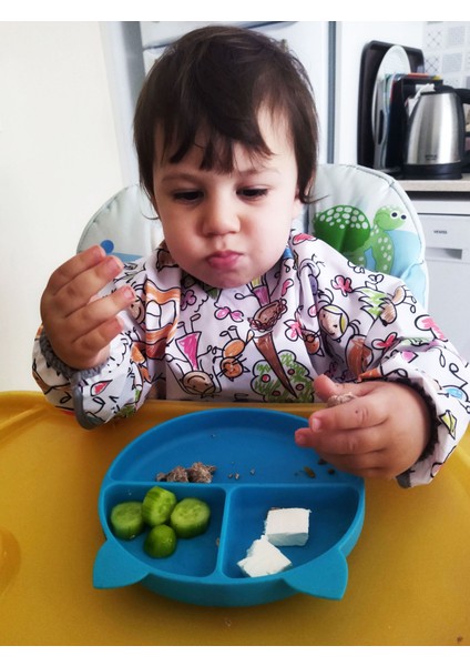 Deluxe Uzun Kollu Bebek Mama Önlüğü