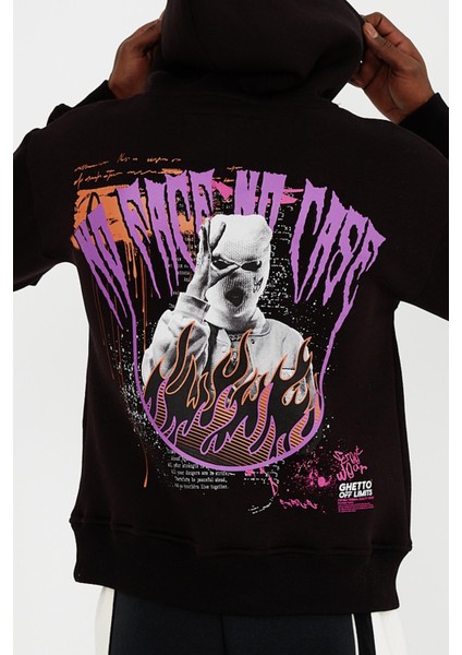 No Face No Case Oversıze Unısex Hoodıe modelleri