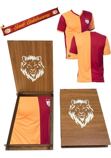 Metin Oktay Fan Forması Atkı + Ahşap Kutu Hediyeli modelleri
