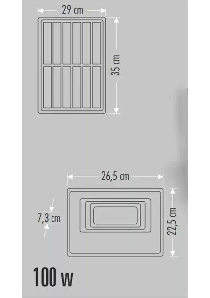 Inges-Cata CT-4648 100W 6400K Kumandalı LED Solar Projektör Güneş Enerjili