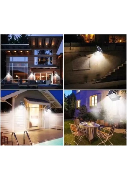 Inges-Cata CT-4648 100W 6400K Kumandalı LED Solar Projektör Güneş Enerjili
