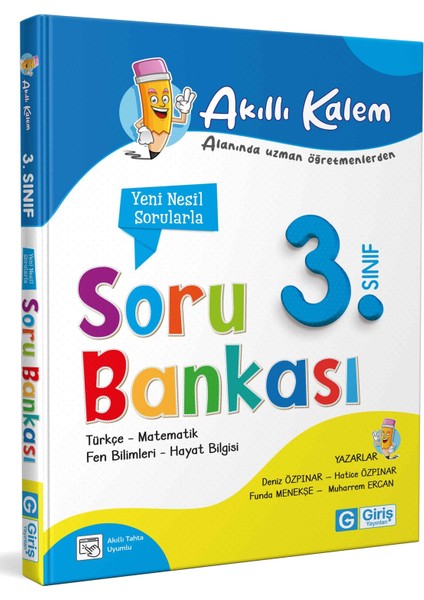 3. Sınıf Akıllı Kalem Tüm Dersler Soru Bankası