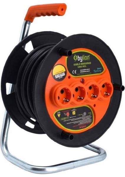 Seyyar Makaralı Uzatma Kablosu 3*1.5mm² (20 Metre)