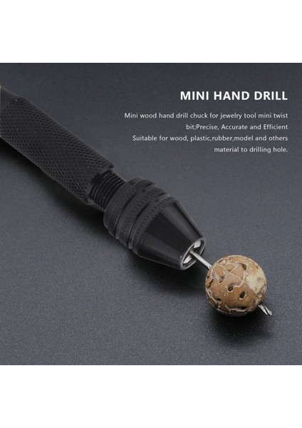 Anahtarsız Mandrenli Mini Mini Alüminyum El Matkabı + 10X Büküm Matkaplar Döner Aletler (Yurt Dışından)