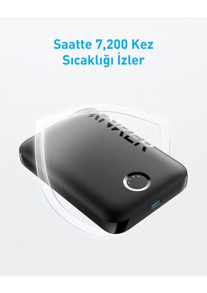 321 5000 mAh Magsafe Uyumlu Kablosuz Taşınabilir Şarj Cihazı - Beyaz - A1616 (Anker Türkiye Garantili)