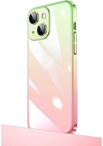 iPhone 13 Kılıf Parlak Renk Geçişli Kamera Korumalı Senkron Kapak
