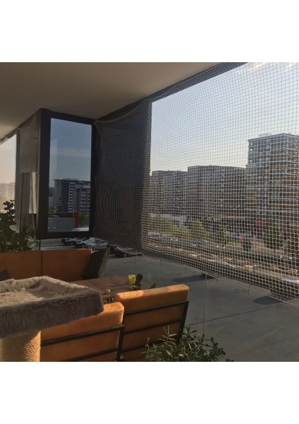 Kuş Filesi - Kuş Ağı - 2 cm Gözenek 1,5 mm Ip - Balkon Filesi - Kedi Filesi - Balkon Kuş Filesi - 1.5 Metre, 100 Metre