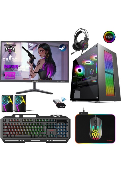 XSR293 I5 3470 16GB Ram 256GB SSD 4gb GT730 Ekran Kartı 21.5" Oyun Bilgisayarı