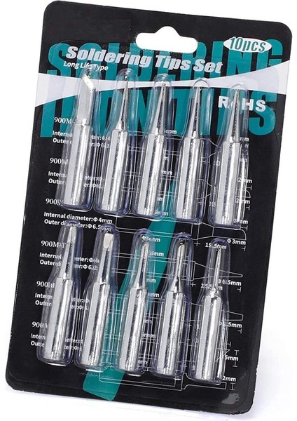 M-10 900M Tipi Uc Seti 10 Lu Havya Ucu Seti 10 Lu Paket