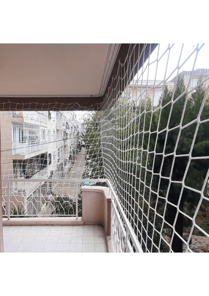 Güvenlik Filesi - Balkon Filesi - 10 cm Gözenek 6 mm Ip - Güvenlik Ağı - Inşaat Filesi - Numune, Numune