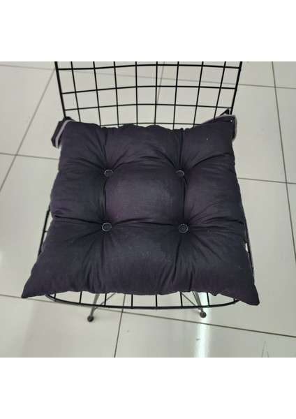 Babynest Dünyası 4 Lü Takım Pofidik Kare Sandalye Minderi 40x40cm