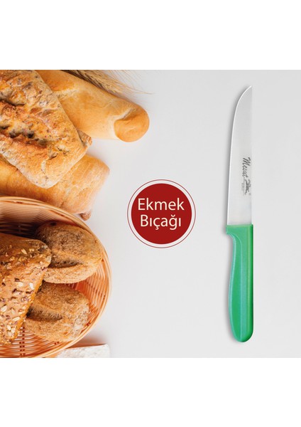 Plastik Saplı Ekmek Bıçağı