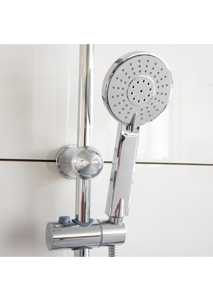 Banora Lux Yuvarlak Duş Sistemi,2 Fonksiyon El Duşu Takımı, Paslanmaz Çelik, Standart Sabunluk, Krom modelleri