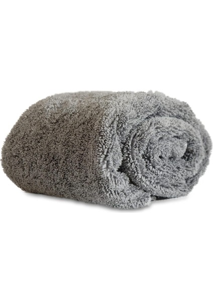 Mikrofiber Tank Bezi 50X70 cm Süper Emici Kalın Mikrofiber Havlu, Oto Kurulama ve Temizlik Bezi, Füme Renk