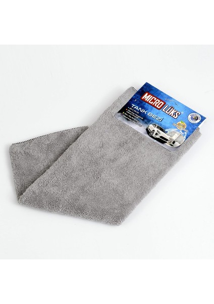 Mikrofiber Tank Bezi 50X70 cm Süper Emici Kalın Mikrofiber Havlu, Oto Kurulama ve Temizlik Bezi, Füme Renk fırsatları
