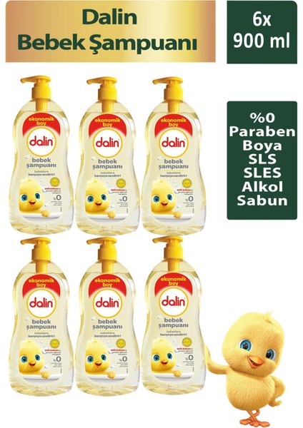 Bebek Şampuanı 900ML x 6 Adet