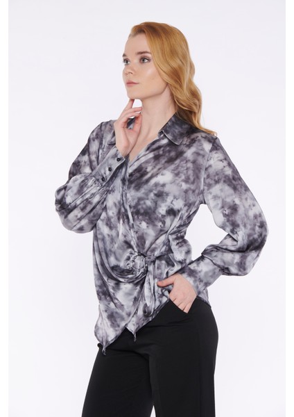 Pembe Batik Desenli Bluz modelleri