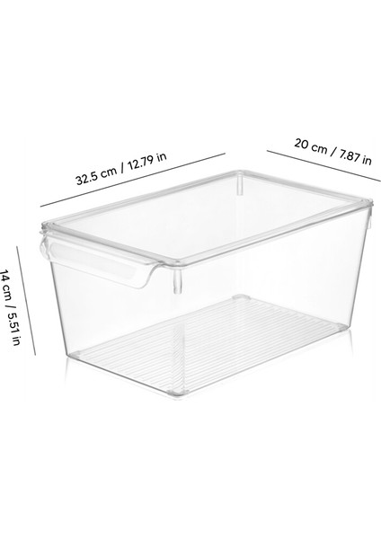 3'Lü Kapaklı Buzdolabı Düzenleyici Buzdolabı Içi Düzenleyici Organizer 14 X 32,5 X 20 Cm fırsatları