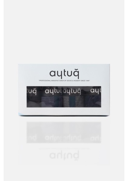 Erkek Modal 4 Çift Özel Kutulu Çok Renkli Soket Çorap - 23011-2 fırsatları