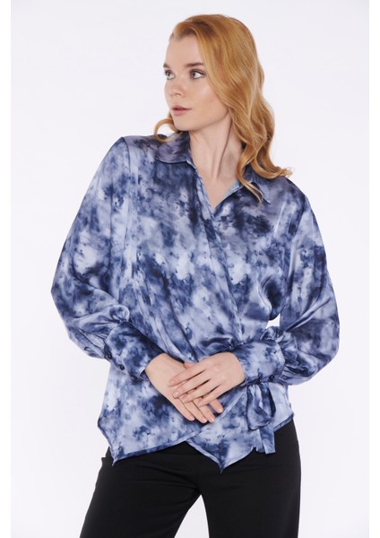 Pembe Batik Desenli Bluz modelleri