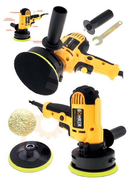 Böhr Pross 1200 Watt Mini Polisaj Cila Zımpara Parlatma Makinesi