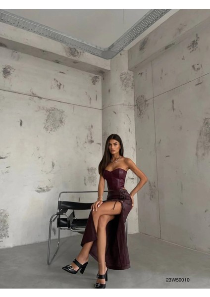 Kadın Balenli Deri Crop fiyatları