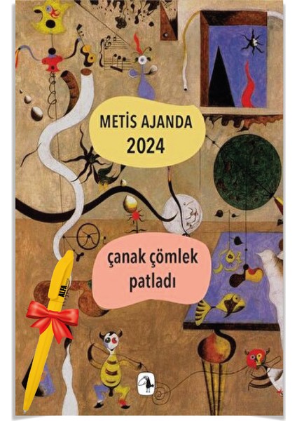 Alfa Moda Kalem + Metis Ajanda 2024: Çanak Çömlek Patladı 2'li Kolektif - Metis Yayınları