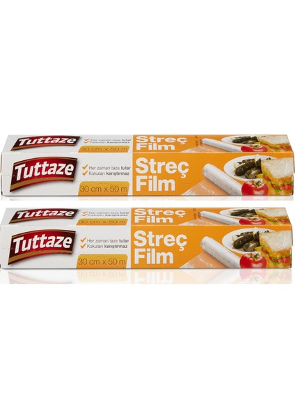 Streç Film 30 cm 50 m 2 Adet