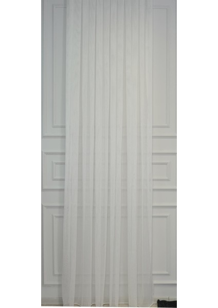 Murcia Dökümlü Tül Perde Pilesiz Ekru indirimleri