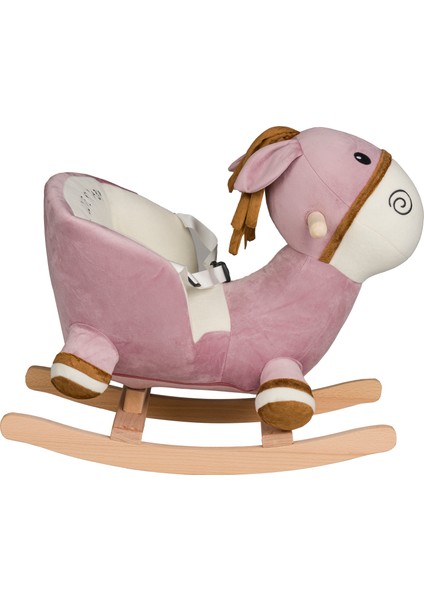 Poly Baby Eğitici Peluş Sallanan At Ahşap Sallanan At ve Aslan