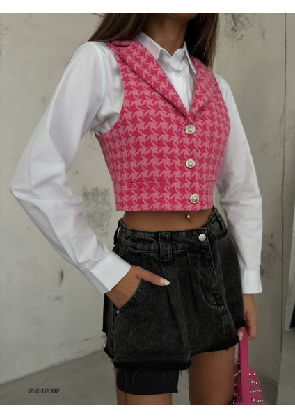 Kazayağı Crop Yelek