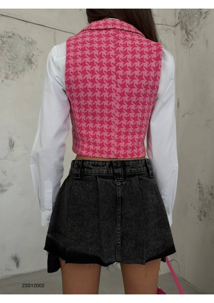 Kazayağı Crop Yelek fiyatları