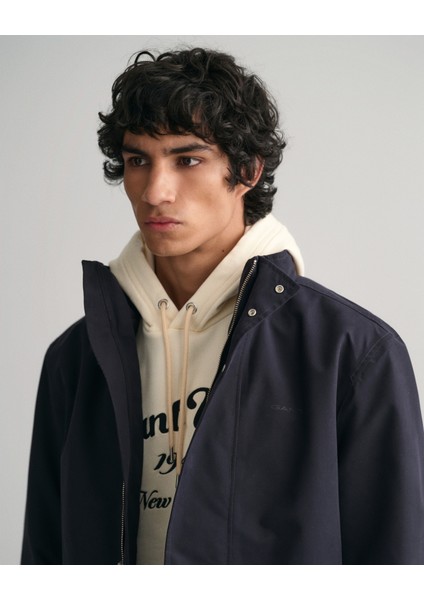 Erkek Lacivert Regular Fit Kapüşonlu Düz Ceket 7006354.446 fırsatları