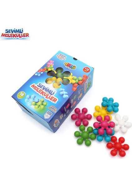 Eğitici ve Eğlenceli Sevimli Moleküller - 18 Parça fırsatları